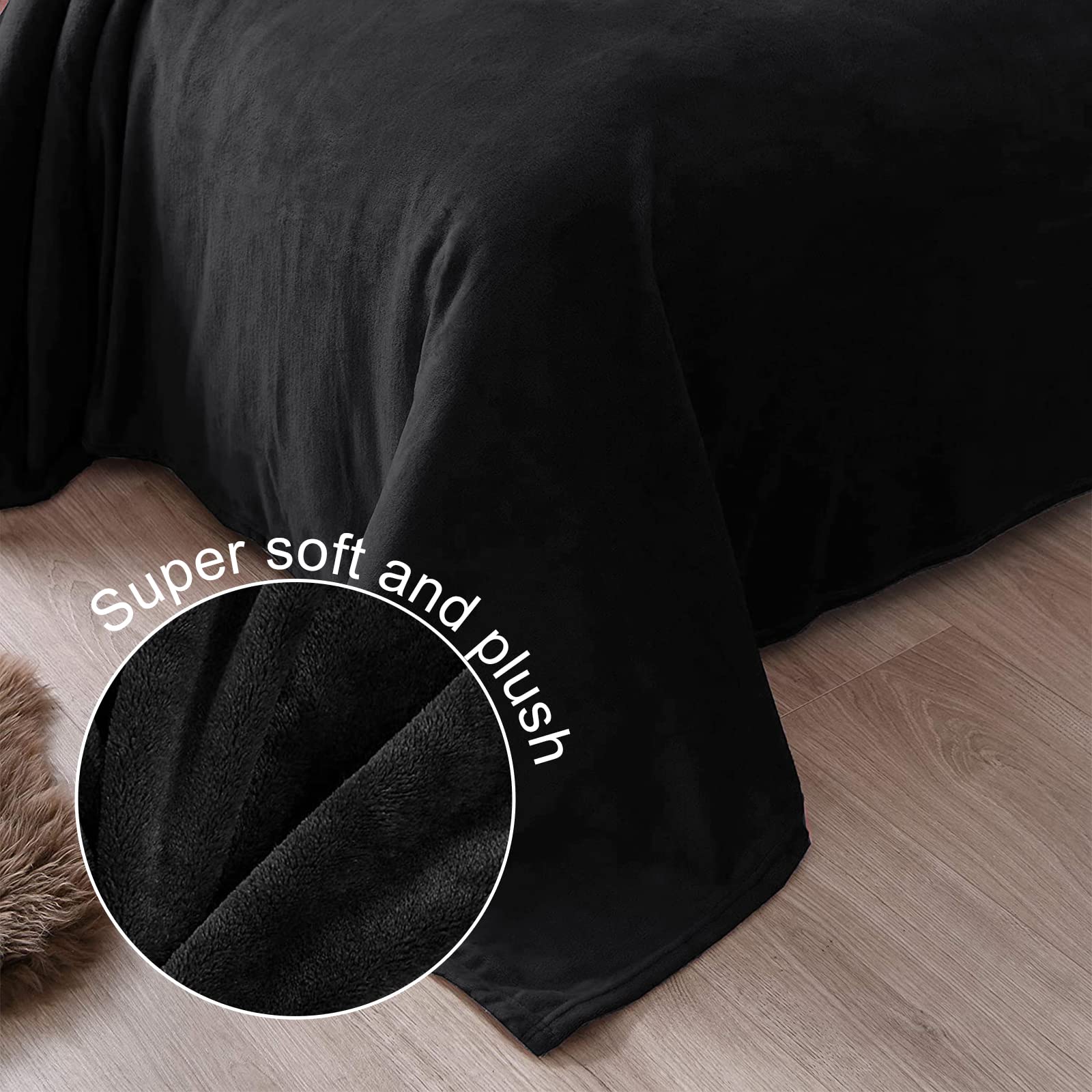 Mezcla Fleece Blanket King Size for Bed, Super Soft and Warm, All Season Use, Cozy,