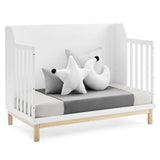 GAP babyGap Oxford 6-in-1 Convertible Crib - Greenguard Gold Certified, Bianca White/Natural