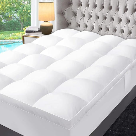 Mattress Topper Twin for Back Pain Relief, Extra Thick Mattress Pad Pillowtop