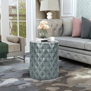 Modern Round Concrete Side Table, Indoor Outdoor Accent End Table Coffee Table
