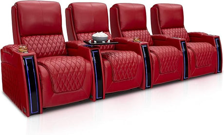 Apex Home Theater Seating - Living Room - Italian Leather - Power Recliner