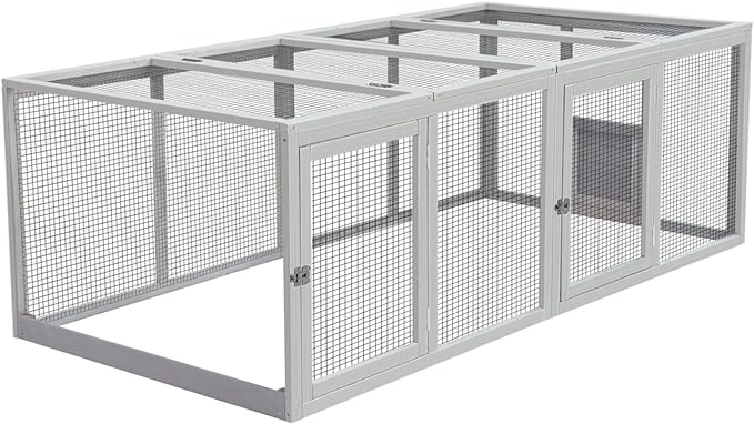 RollRoost Chicken Coop With Large Wheels, Waterproof Roof & Expandable Design