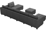 Oversized Modular Sectional Sofa with Reversible Chaise Convertible Sectional Modular