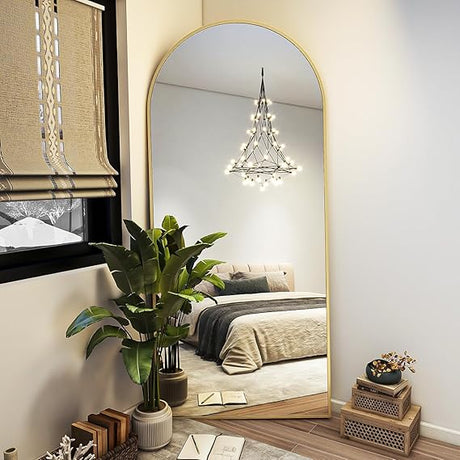 71"x26" Arch Full Length Mirror, Wall Mirror Floor Mirror with Stand Hanging or Leaning,