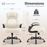 Big and Tall Office Chair 500lbs - Ergonomic High Back Executive Desk Chair