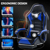 Gaming Chair with Footrest, PU Leather Video Game Chairs for Adults