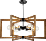 Modern Chandelier, 16.14'' Geometric Industrial Dining Room Chandelier
