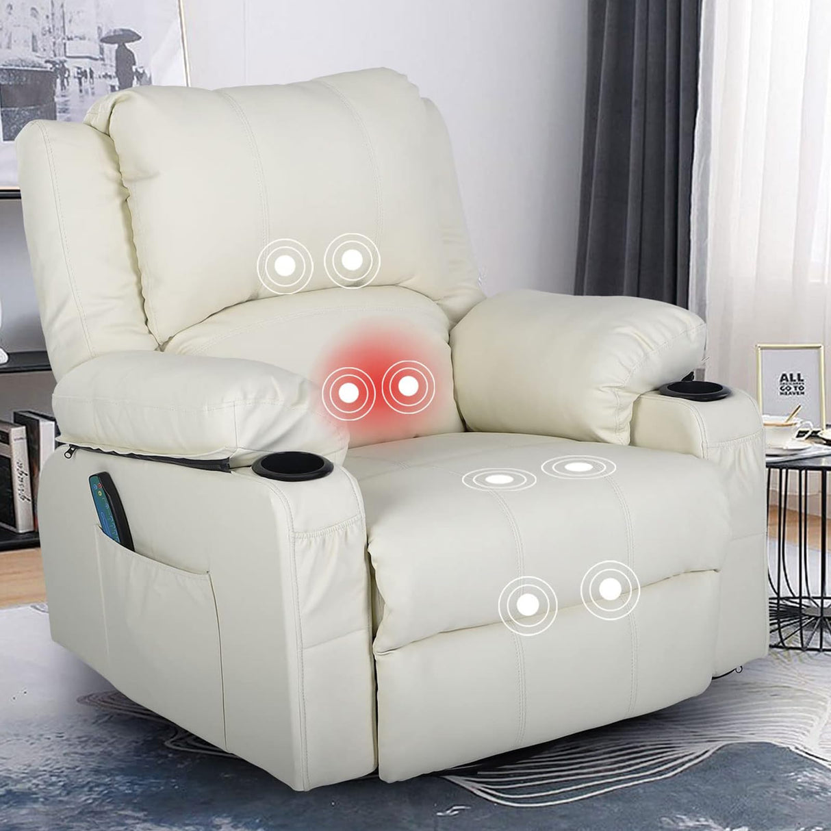 Massage Recliner Chairs for Living Room,Rocker Recliner