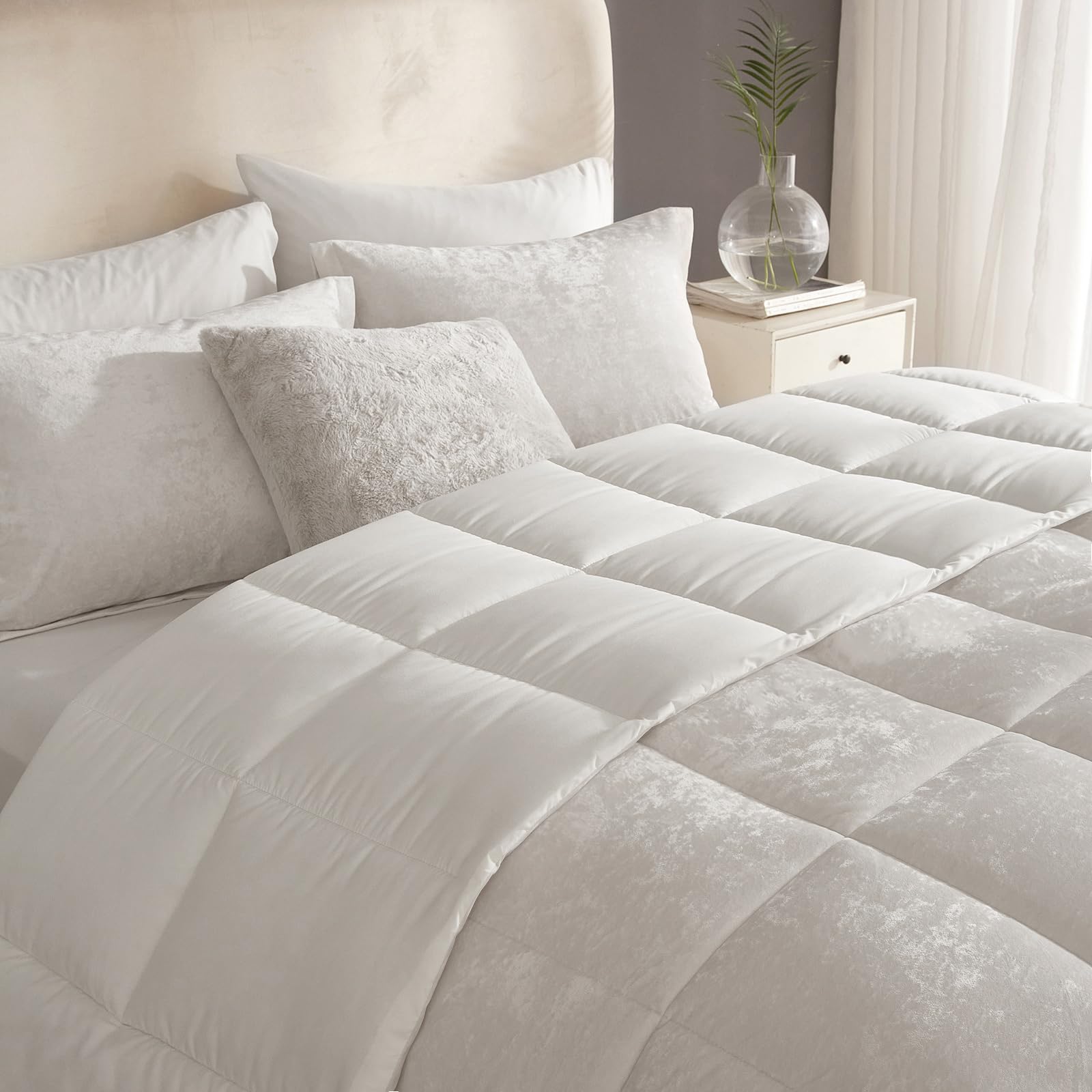Velvet Comforter King 3-Piece Set - Luxury Soft Bedding