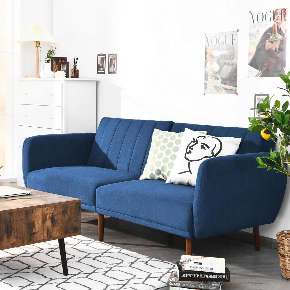 Convertible Futon Sofa Bed, Futon Sofa Bed, Bed Adjustable Couch Sleeper