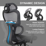 Office Chair, High Back Mesh Chair Computer Desk Chair with Lumbar Support and 3D