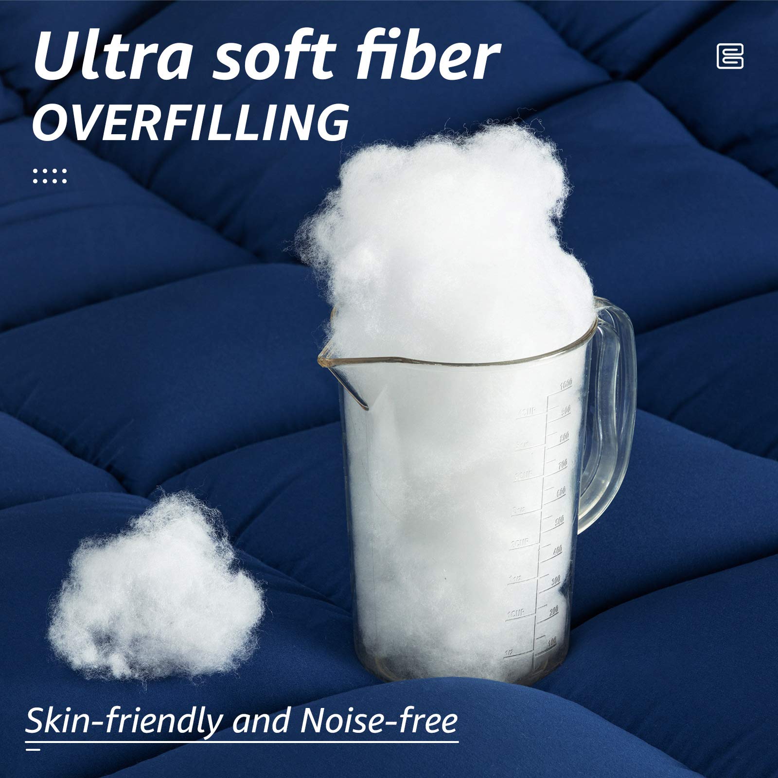 All-Season King Size Bed Comforter - Cooling Down Alternative Quilted Duvet Insert