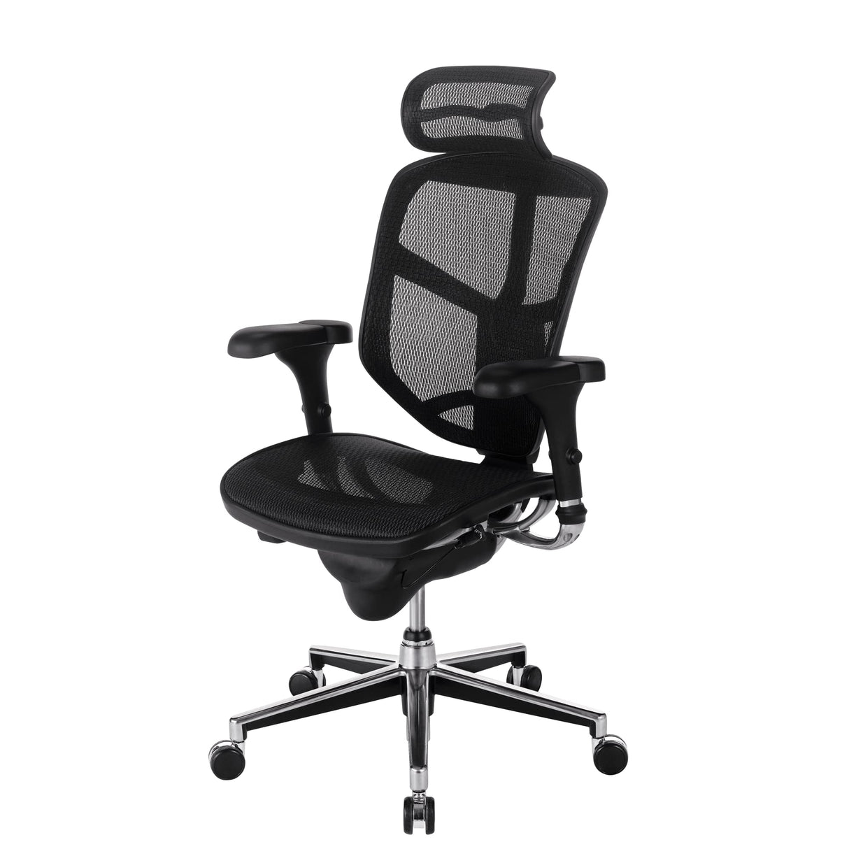 Quantum 9000 Series Ergonomic Mesh High-Back Executive Office Chair, Black, BIFMA