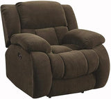 Weissman Upholstered Glider Recliner Charcoal