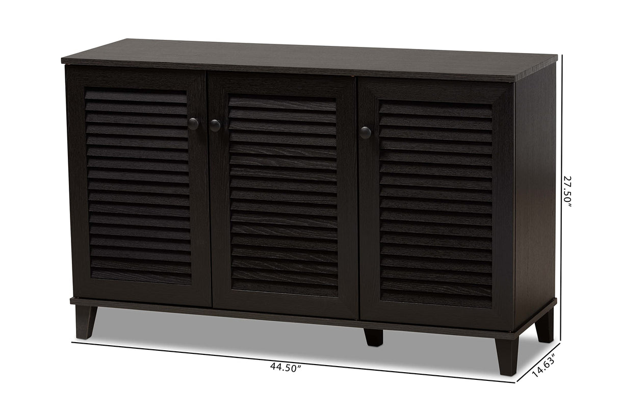 Warren Shoe-Storage Cabinet, Espresso