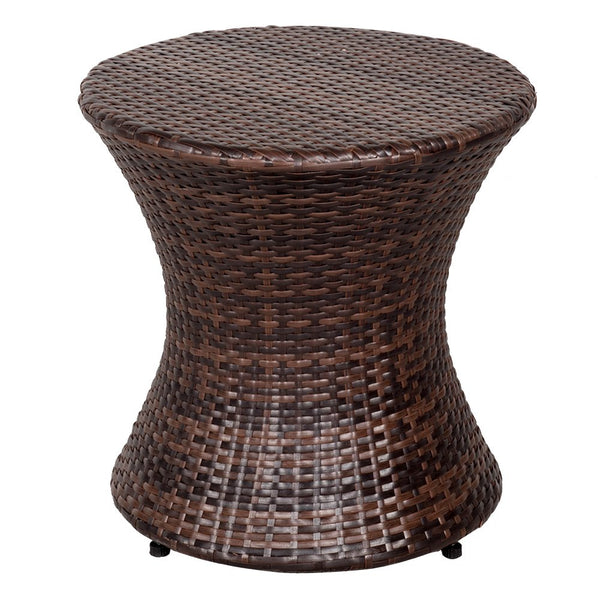Small Side Table Patio Rattan End Table