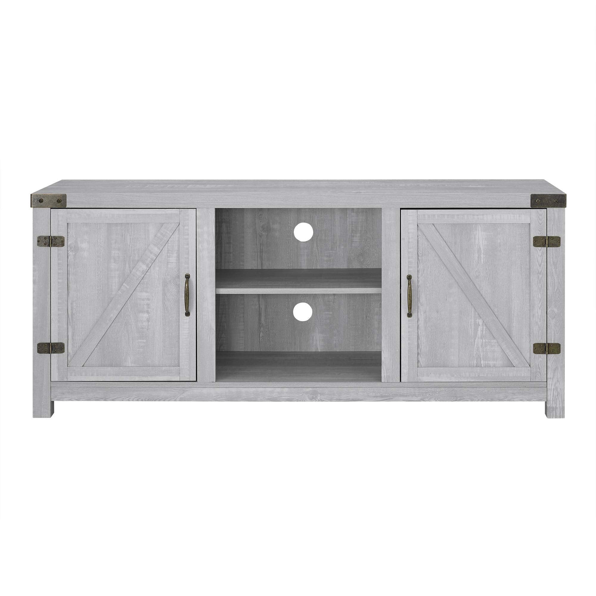 Furnishings Tucker 58 Inch TV Stand in Stone Grey