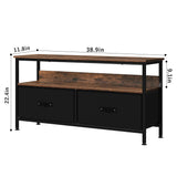 Stand Dresser with Storage, TV Console for Living Room, 2-Drawer Entertainment Center