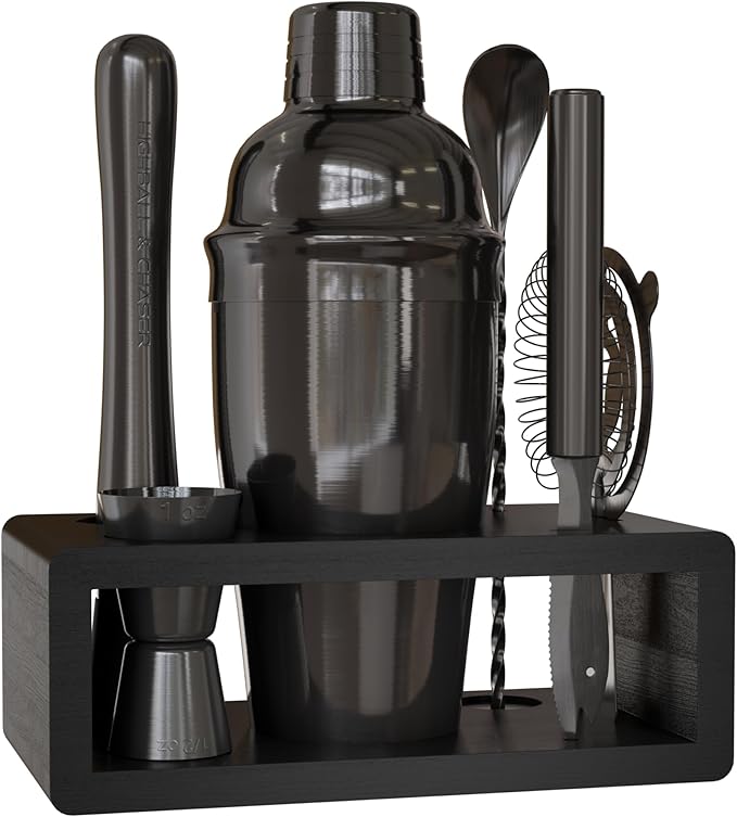 Cocktail Shaker Set: Bartender Kit for Home Bar Mixology Cocktail Bar Set Plus