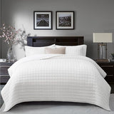 Luxury Velvet Quilt King Size, Ultra Soft Velvet Bedding Sets, Lightweight Quilted Velvet