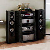 Media Storage Cabinet, Audio Video Media Stand Cabinet with 4 Shelves