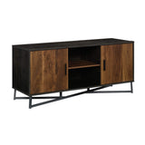 Canton Lane Credenza, L: 53.98" x W: 17.99" x H: 24.21", Brew Oak Finish