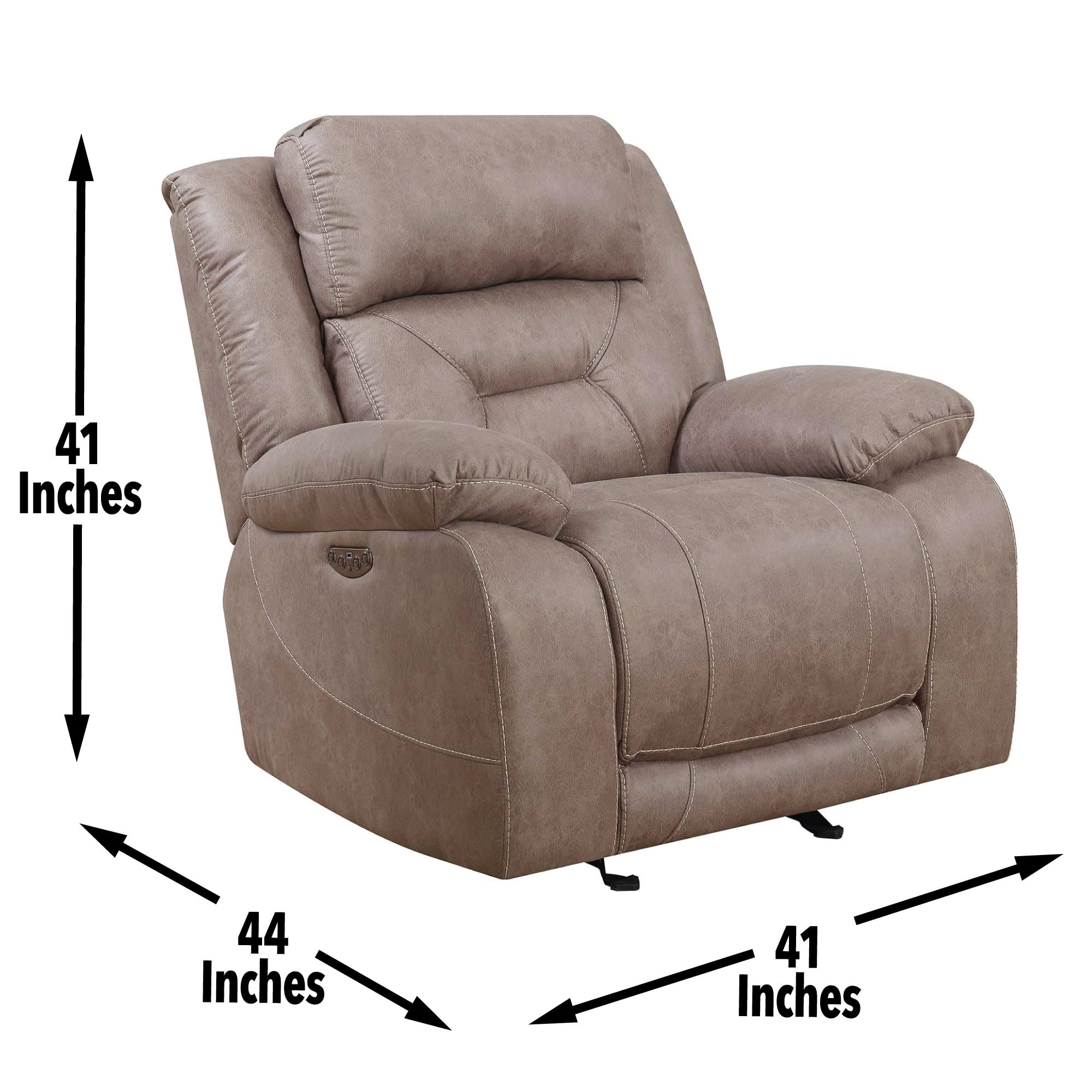 CloudEase Power Recliner Chair – Gel Memory Foam, Lay-Flat, USB