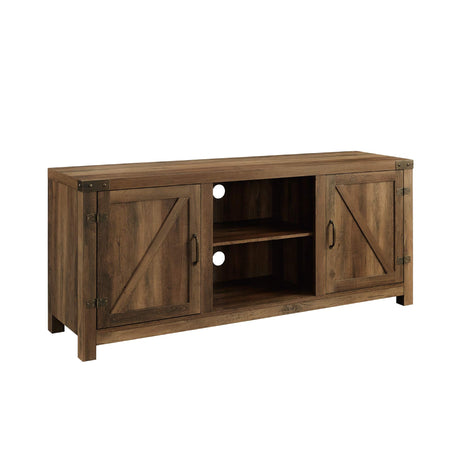 Georgetown Modern Farmhouse Double Barn Door TV Stand for TVs up to 65 Inches