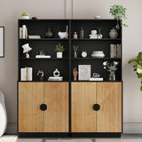 4-Piece Entertainment Center with Bookshelves for TVs up to 75"