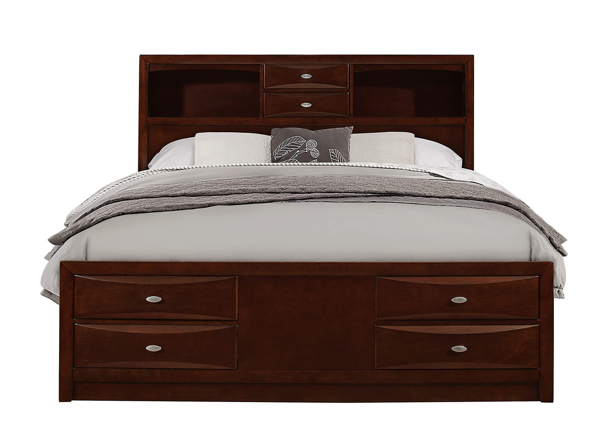 Merlot Linda Full Bed Platform