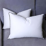 White Down Pillow - Luxury Down Pillows Queen Size - High Fill Power 100% Cotton Shell