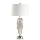 JYL2066A Julian 33.5" Glass/Crystal LED Table Lamp Traditional Bedside Desk Nightstand