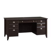 Shoal Creek Executive Desk, L: 65.12" x W: 29.29" x H: 30.55", Jamocha Wood finish