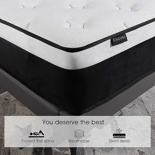 Full Mattress, 10 Inch Euro Top Full Size Mattress in a Box