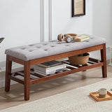 Upholstered Shoe Bench Entryway Bench for Bedroom, End of Bed