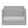 5-in-1 Convertible Crib with Drawer (Pebble Gray) – GREENGUARD Gold