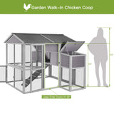 Chicken Coop with Large Nesting Box Outdoor Wooden Hen House Poultry Cage