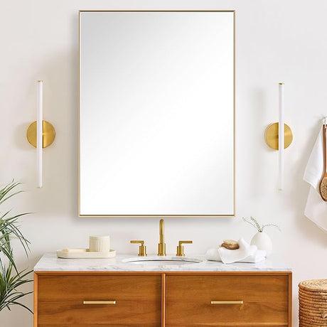 36 x 48 Inch Rectangle Wall Mirror, Aluminum Frame Rectangular Mirror