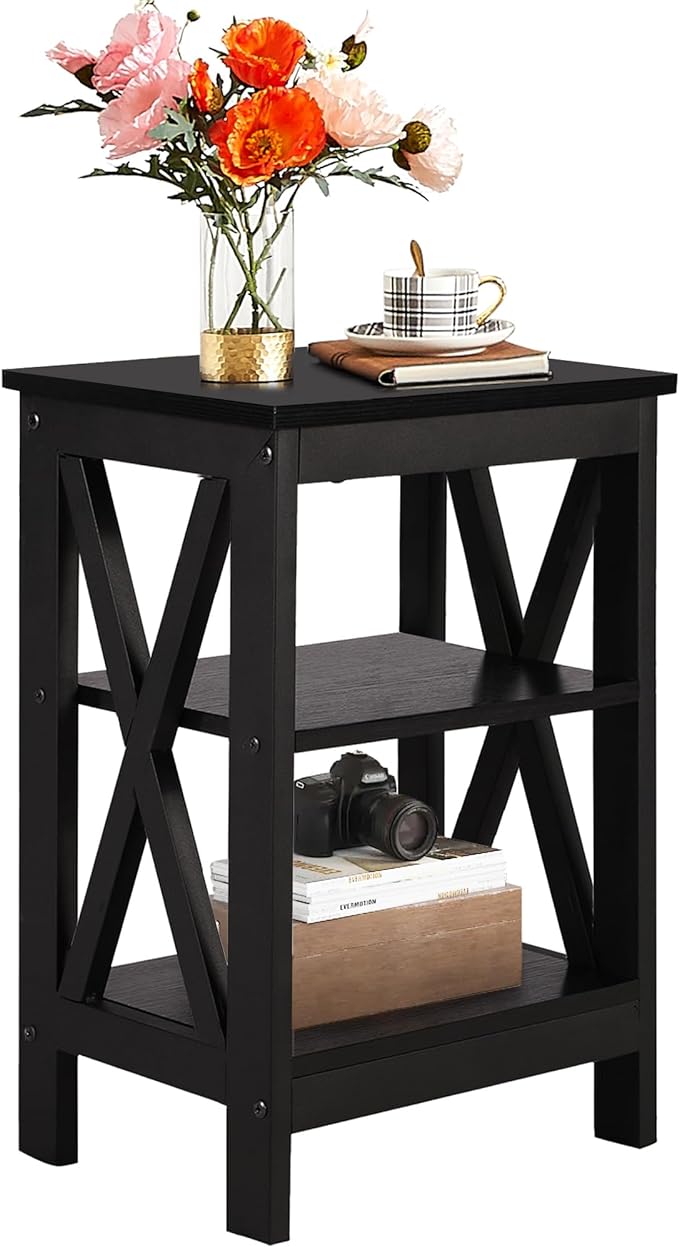 Side Storage Shelf Nightstands for Living Room,Bedroom Furniture,Shelves