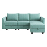 Reversible Sectional Sofa Couch, Modern Apartment L-Shaped Couch Modular Sectional