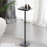 Drink Table,Modern Small Side Table, Cocktail Table with Metal Square Top