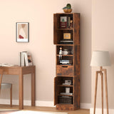 8 Tier Wooden Bookcases and Bookshelves, 67'' Tall Bookcase with 2 Doors and 1 Drawer,