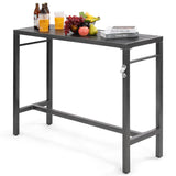 53 Inch Counter Height Bar Table, Pub Height Table, Tall High Top Table