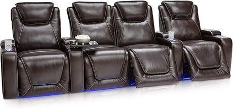 Equinox - Home Theater Seating - Living Room - Top Grain Leather - Power Recline