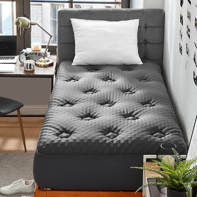 Memory Foam Mattress Topper Full, Gel Mattress Topper Full Size with Deep Pocket