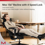 Ergonomic Office Chair with Footrest and Dynamic Lumbar Support