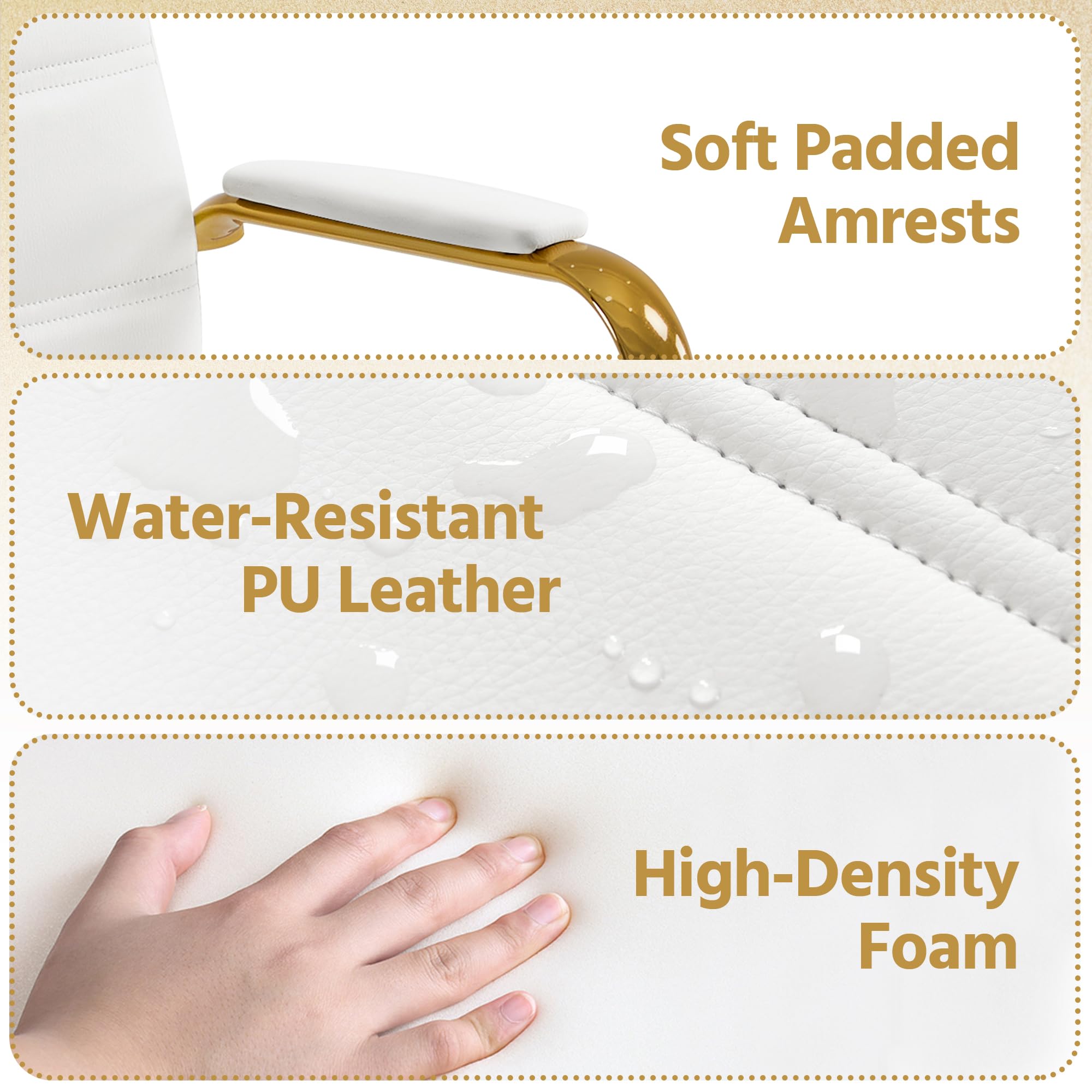 Mid-Back Executive Office Chair with Lumbar Support