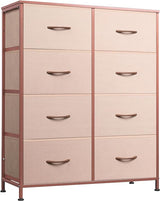 Fabric Dresser for Bedroom, Tall Dresser with 8 Drawers, Storage Tower