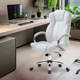 Home Office Chair Ergonomic Computer Chair Executive PU Leather Desk Chair with Lumbar