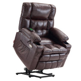 Power Lift Recliner Chair with Massage and Heat for Elderly, Infinite Position, USB Ports,